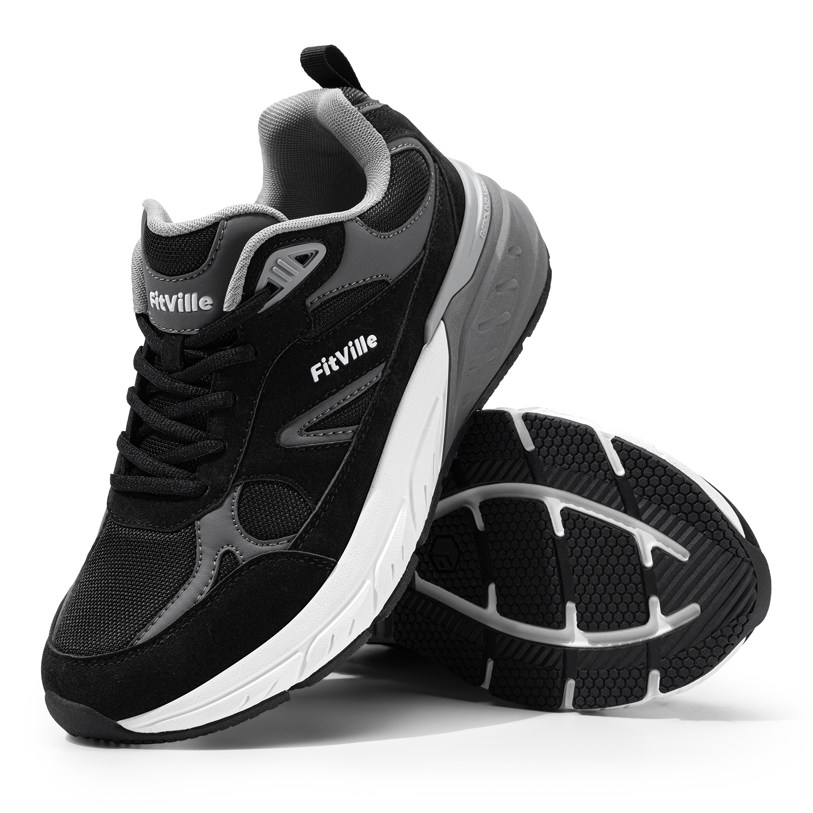 Men'S Shoes For Plantar Fasciitis - Fitville Walking Shoes Wide Men's Casual