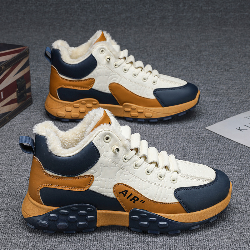 Men Shoes Running - Men Platform Warm Cotton Shoes Male