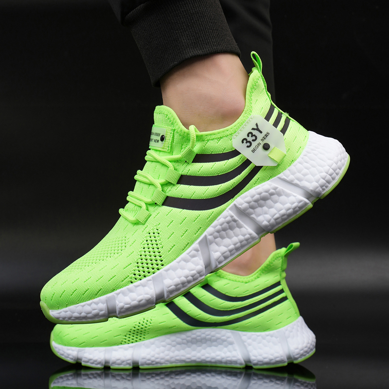 Women Sneakers 2023 New Mesh B - Men'S Shoes Green And White review and price