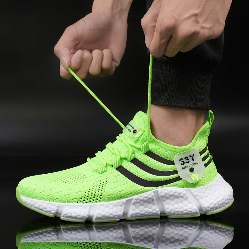 Women Sneakers 2023 New Mesh B - Men'S Shoes Green And White review and price