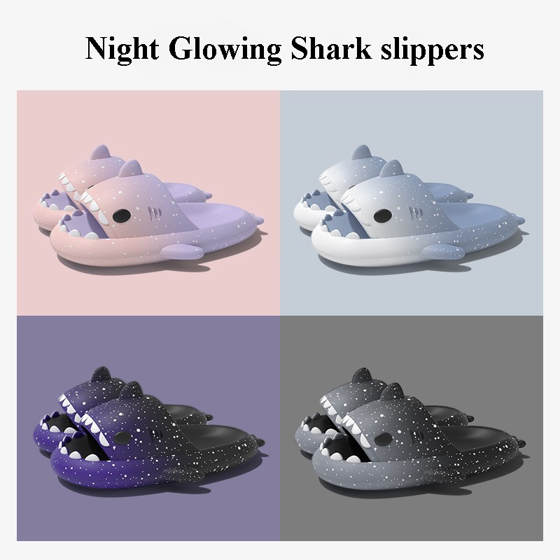 Cute Cartoon Shark Slippers Fo - Men Shoes On review and price