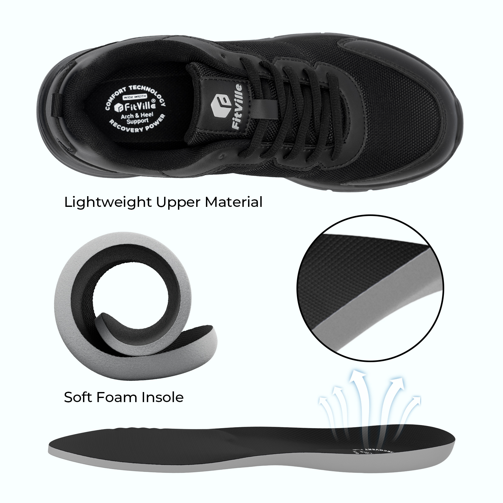 FitVille Men's Walking Shoes W - Men'S Shoes For Plantar Fasciitis review and price