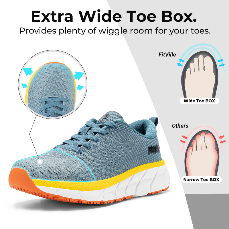 FitVille Wide Toe Box Men'S Sh - Men'S Shoes For Plantar Fasciitis review and price