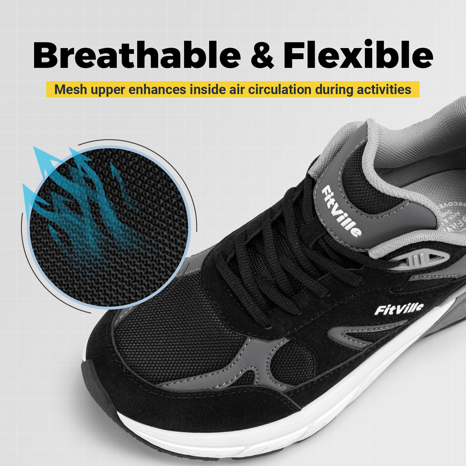 Fitville Walking Shoes Wide Me - Men'S Shoes For Plantar Fasciitis review and price