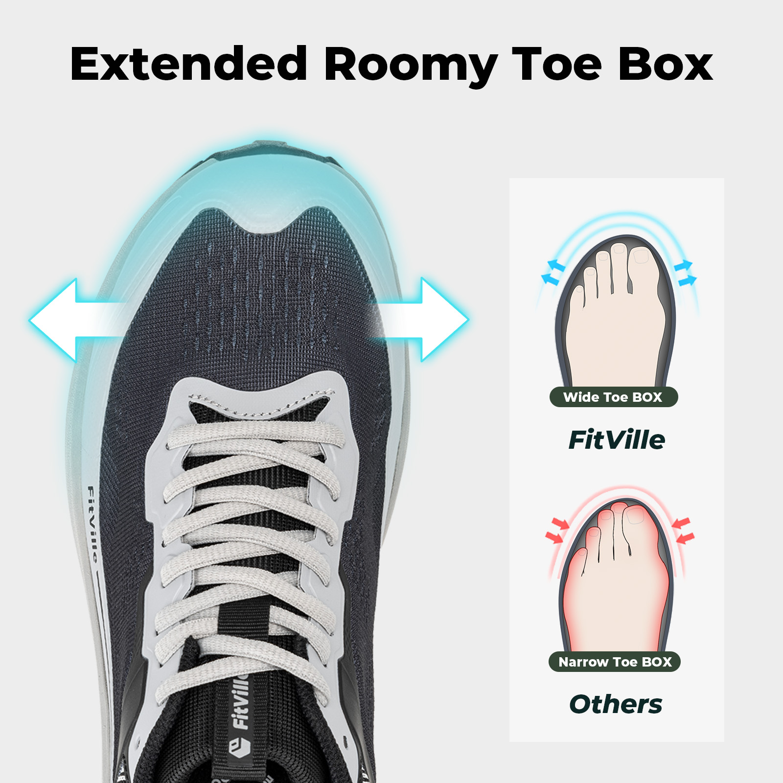 FitVille Wide Sports Shoes Wea - Men'S Shoes For Plantar Fasciitis review and price