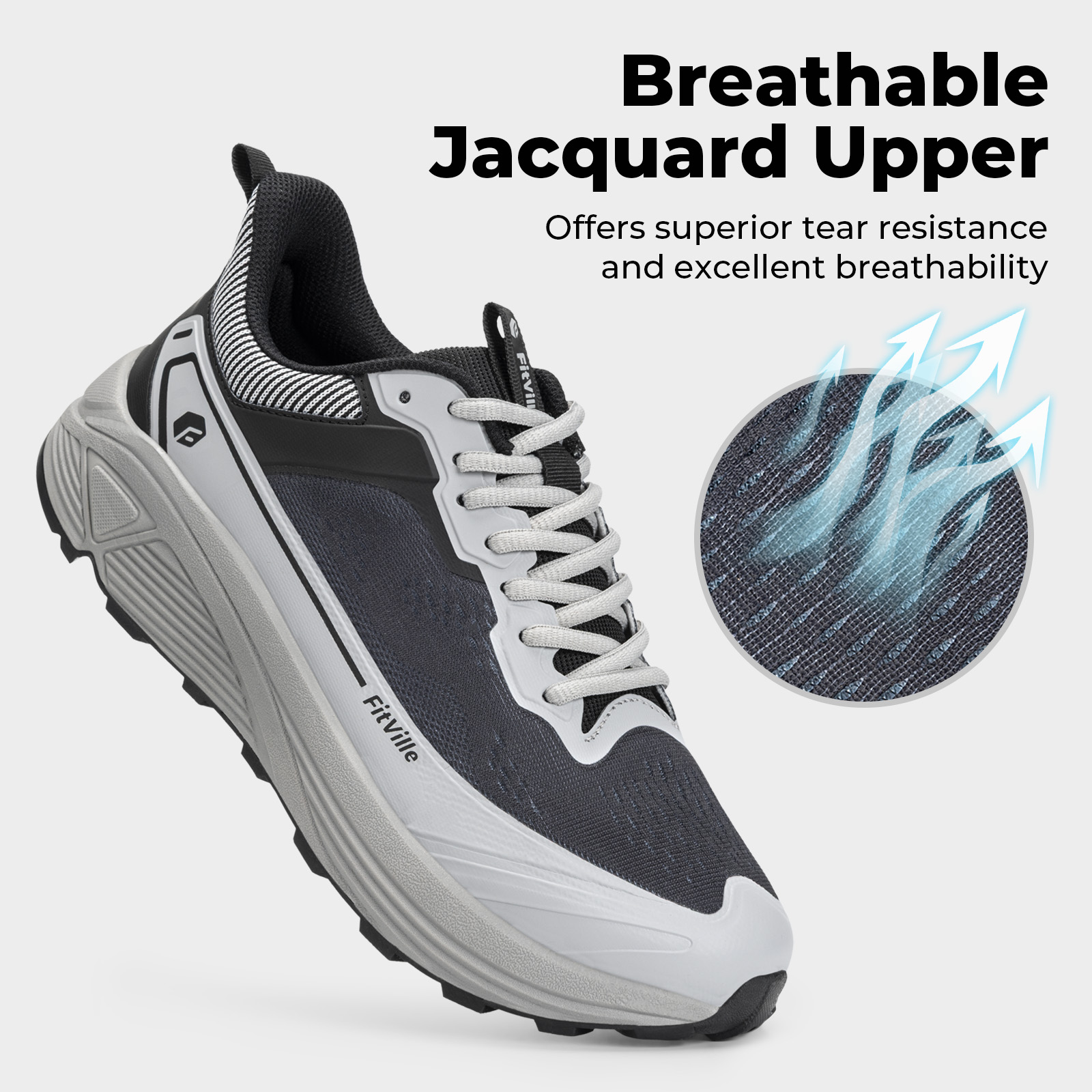 FitVille Wide Sports Shoes Wea - Men'S Shoes For Plantar Fasciitis review and price