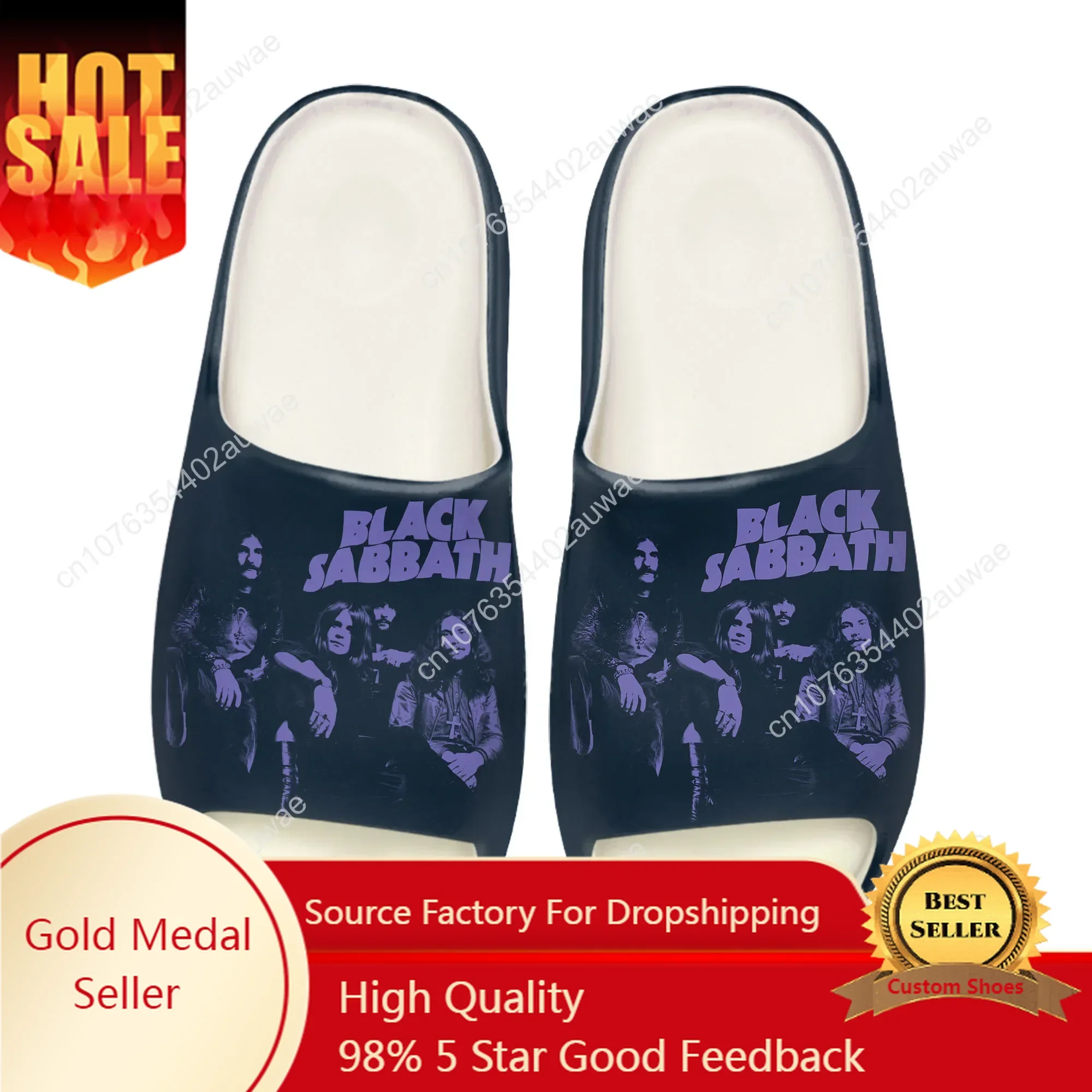 Black Heavy Metal Band Sabbath - Men Shoes On review and price